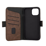 GEAR iPhone 15 Læder Flip Cover m. Pung - MagSafe Kompatibel - Brun