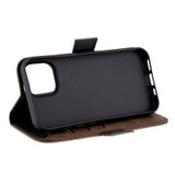 GEAR iPhone 15 Læder Flip Cover m. Pung - MagSafe Kompatibel - Brun