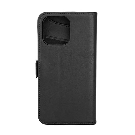 iPhone 15 Pro Max GEAR Wallet - Læder Flip Cover m. Pung til 3 Kort - Sort