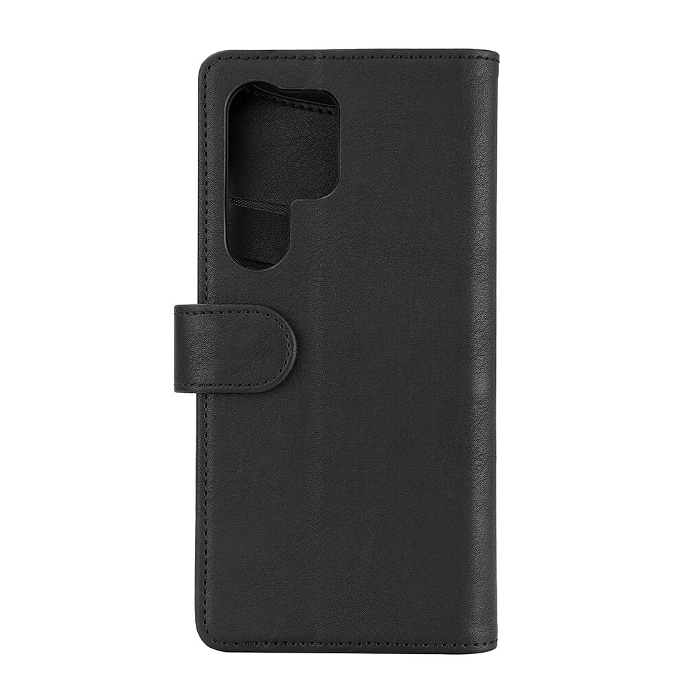 Samsung Galaxy S23 Ultra Gear Wallet - Læder Flip Cover m. Pung - Sort