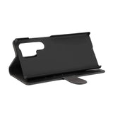 Samsung Galaxy S23 Ultra Gear Wallet - Læder Flip Cover m. Pung - Sort