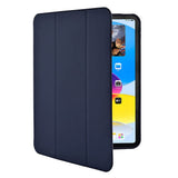 iPad 10.9" (2022) GEAR Pencilpocket Læder Flip Cover - Mørkeblå