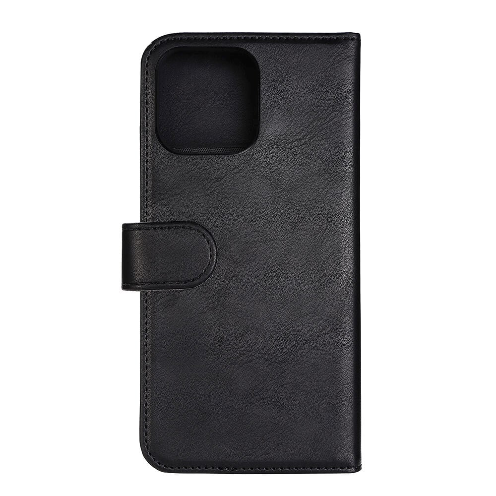 iPhone 14 Pro Max GEAR Wallet - Læder Flip 2-i-1 Cover m. Pung 3 Kort - Sort