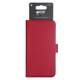 iPhone 14 Pro Max GEAR Wallet - Læder Flip Cover m. Pung til 3 Kort - Rød