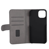 iPhone 14 GEAR Wallet - Læder Flip Cover m. Pung til 3 Kort - Blå