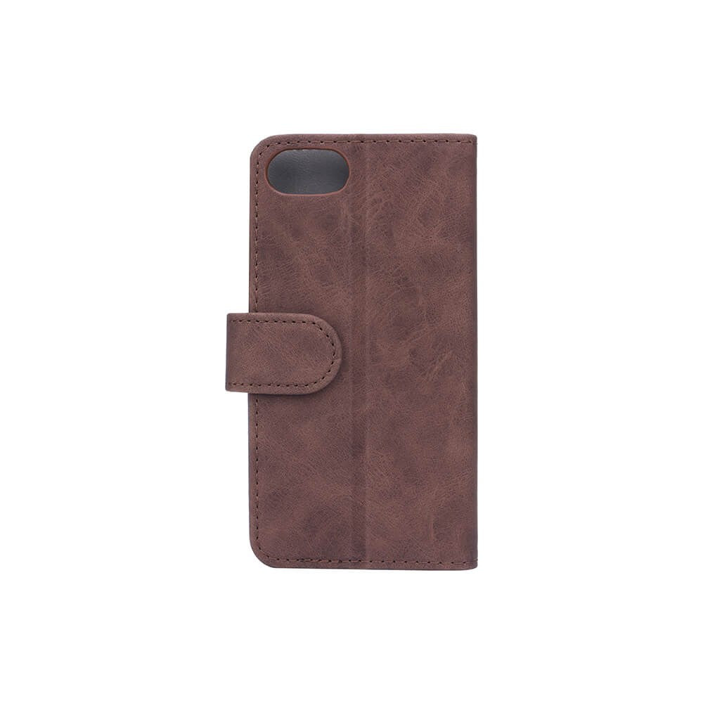 GEAR iPhone SE 2022/2020/8/7 Wallet - Læder Flip Cover m. Pung - Brun