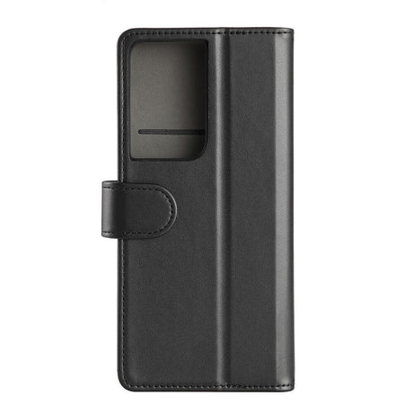 Samsung Galaxy S21 Ultra Gear Wallet - Læder Cover m. Pung - Sort