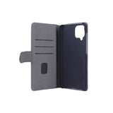 GEAR Samsung Galaxy A12 Wallet Læder Flip Cover m.Pung - Sort