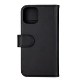 iPhone 12 / 12 Pro GEAR Wallet - Læder Flip 2-i-1 Cover m. Pung 3 Kort - Sort