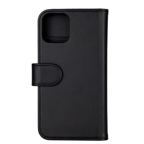 iPhone 12 / 12 Pro GEAR Wallet - Læder Flip 2-i-1 Cover m. Pung 3 Kort - Sort