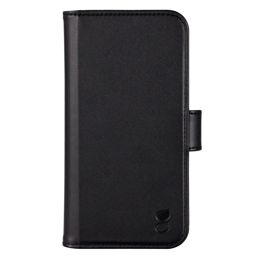 iPhone 12 / 12 Pro GEAR Wallet - Læder Flip 2-i-1 Cover m. Pung 3 Kort - Sort