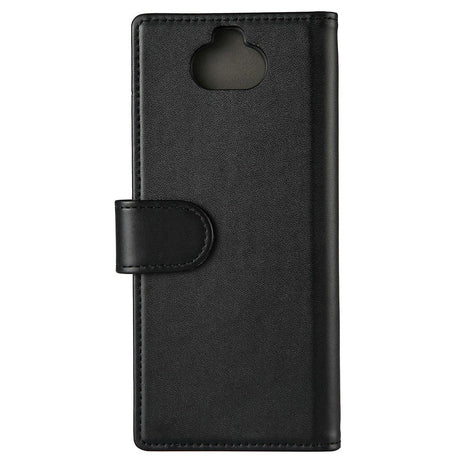 Sony Xperia 10 Gear Wallet - Læder Cover m. Pung - Sort