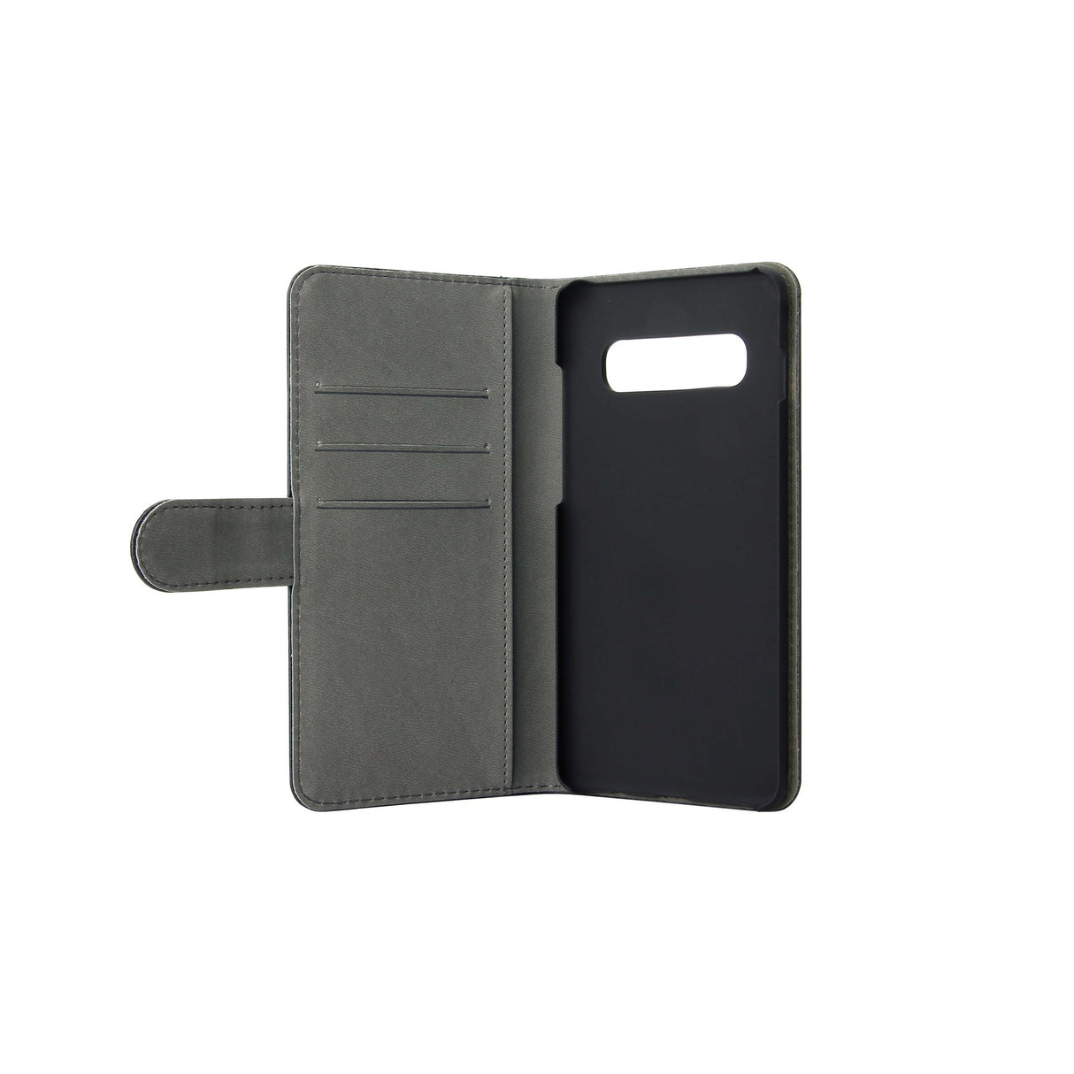 Samsung Galaxy S10+ (Plus) Gear Wallet - Læder Cover m. Kortholder - Sort