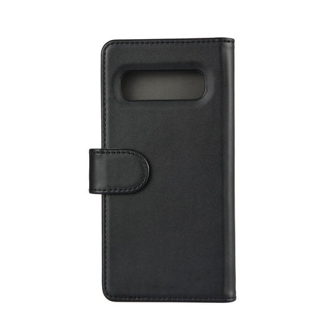 Samsung Galaxy S10 Gear Wallet - Læder Cover m. Pung - Sort