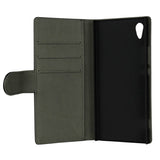 GEAR Sony Xperia XA1 Wallet Leather Cover Sort