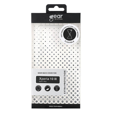 Sony Xperia 10 III GEAR Fleksibelt Plastik Bagside Cover - Gennemsigtig