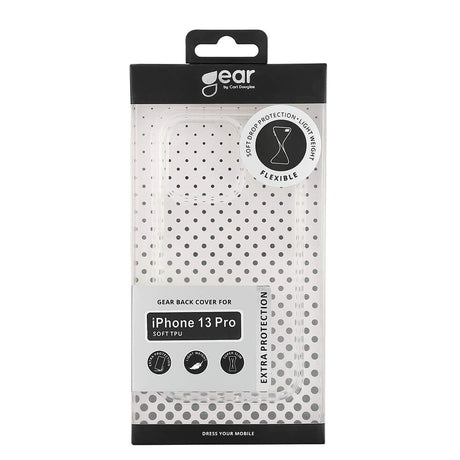 iPhone 13 Pro GEAR Fleksibelt Plastik Bagside Cover - Gennemsigtig