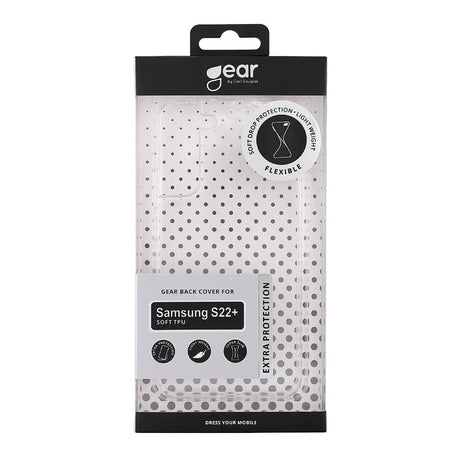Samsung Galaxy S22+ (Plus) GEAR Fleksibelt Plastik Bagside Cover - Gennemsigtig