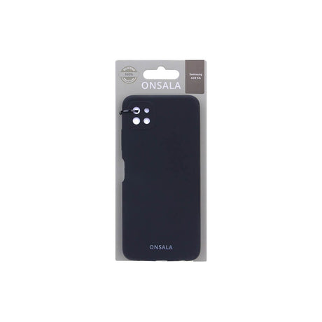 Samsung Galaxy A22 (5G) GEAR Onsala Collection Liquid Silikone Bagside Cover - Black