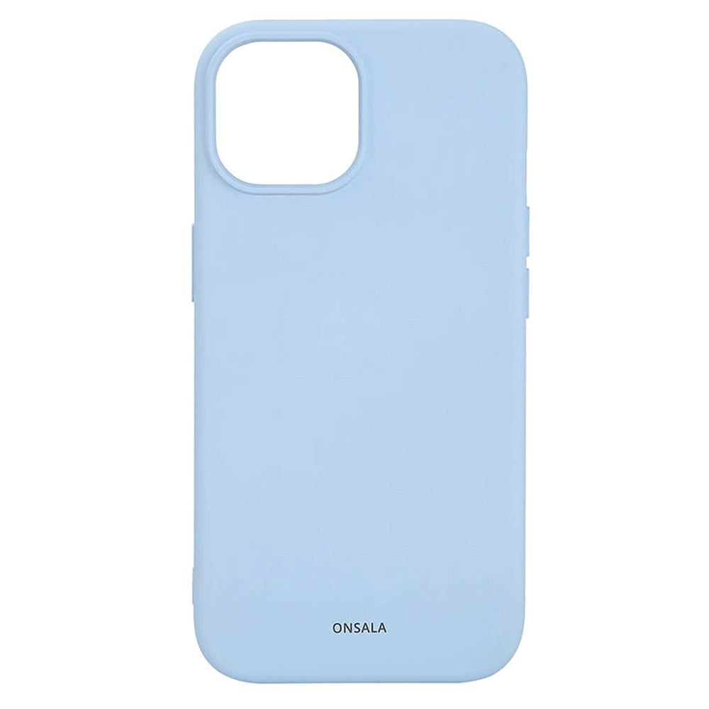 iPhone 15 GEAR Onsala Silikone Bagside Cover - MagSafe Kompatibelt - Light Blue