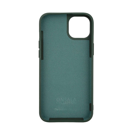 iPhone 15 GEAR Onsala Silikone Bagside Cover - MagSafe Kompatibelt - Olive Green