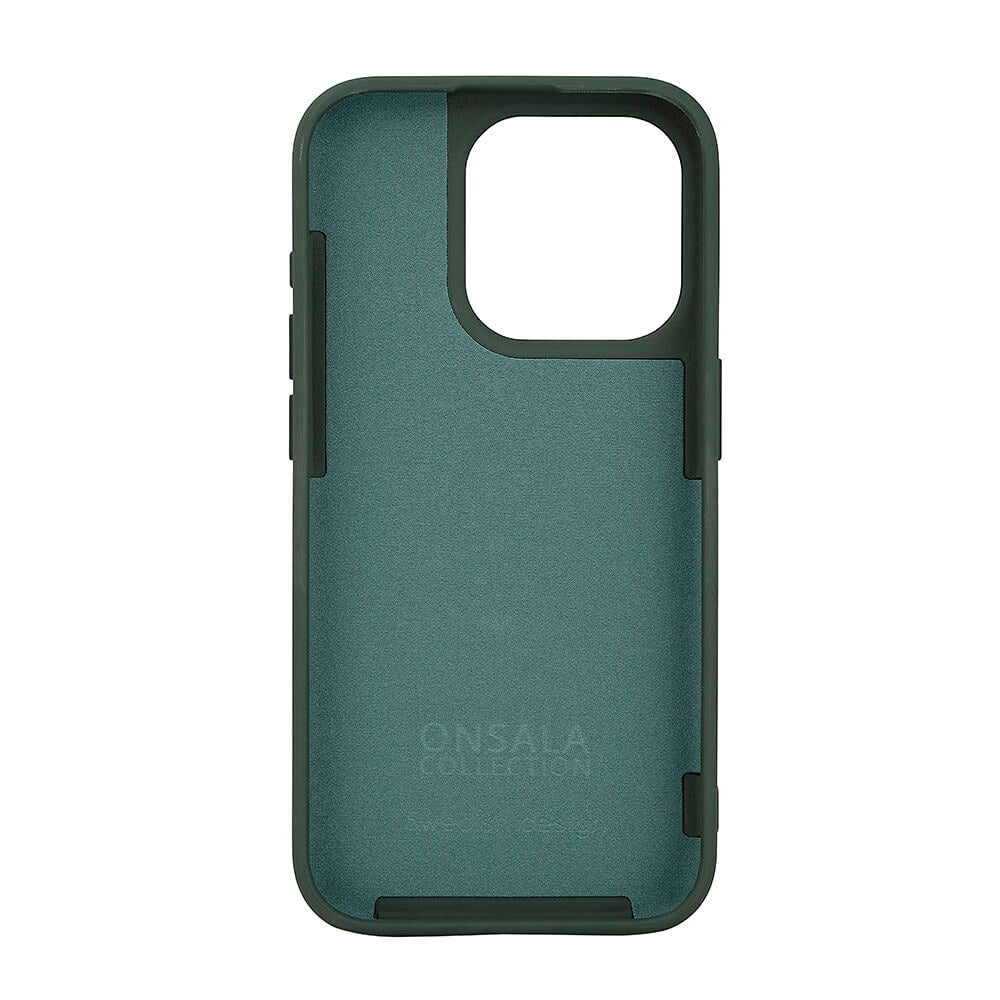 iPhone 15 Pro GEAR Onsala Silikone Bagside Cover - MagSafe Kompatibelt - Olive Green