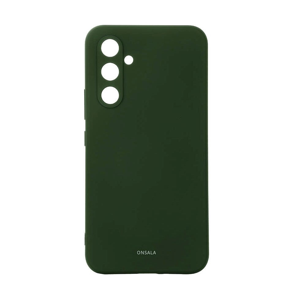 Onsala Samsung Galaxy A55 (5G) Silikone Touch Mobil Cover - Olive Green