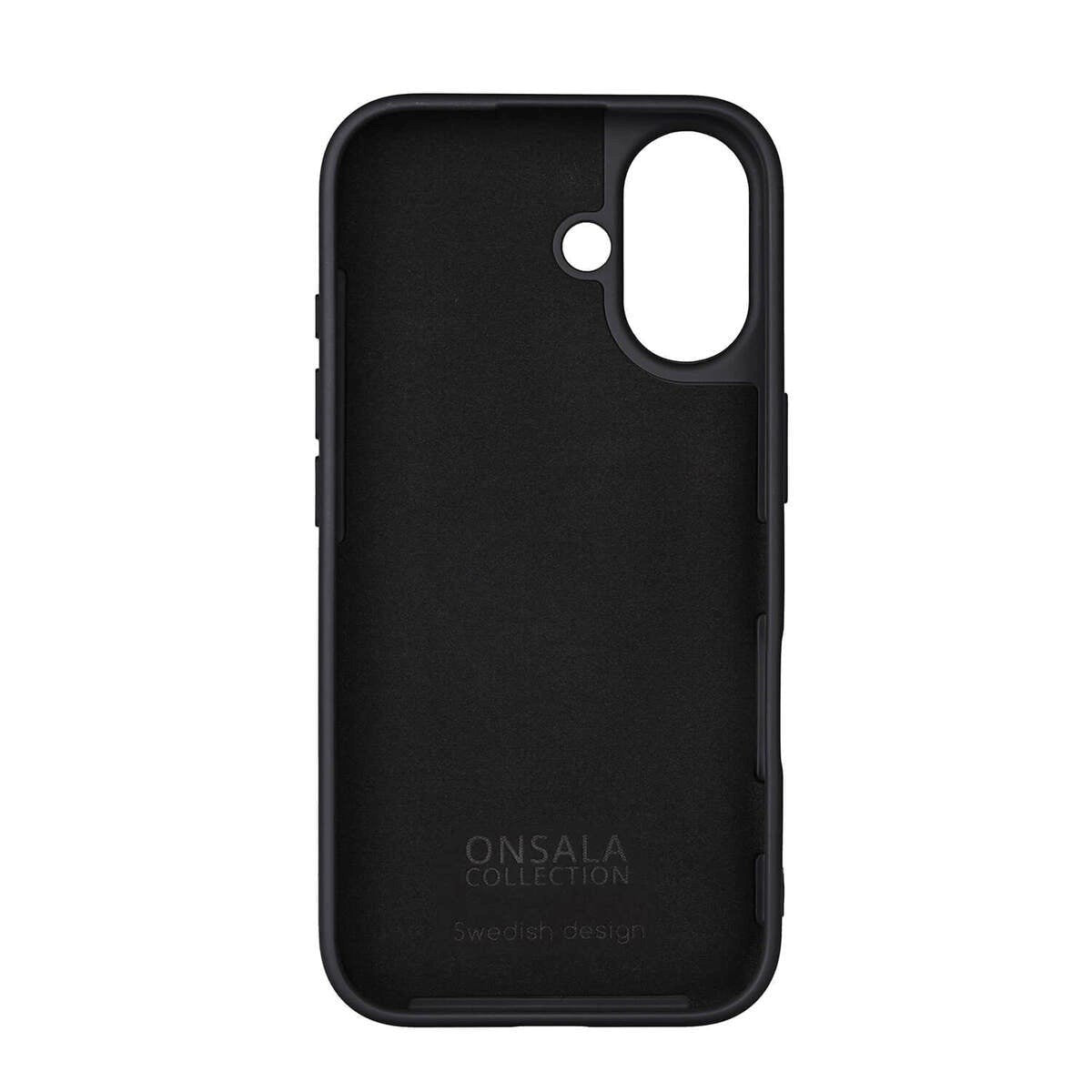 GEAR Onsala iPhone 16 Silikone Bagside Cover - MagSafe Kompatibelt - Sort