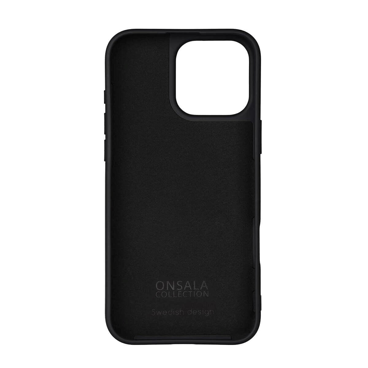 Onsala iPhone 16 Pro Max Silikone Bagside Cover - MagSafe Kompatibelt - Sort