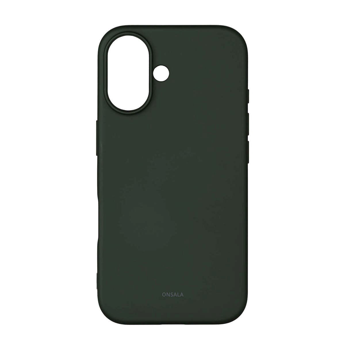 GEAR Onsala iPhone 16 Silikone Bagside Cover - MagSafe Kompatibelt - Olive Green