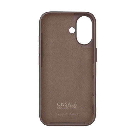 GEAR Onsala iPhone 16 Silikone Bagside Cover - MagSafe Kompatibelt - Chocolate