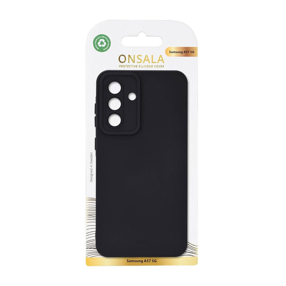 Onsala Samsung Galaxy A57 Silikone Bagside Cover - Black