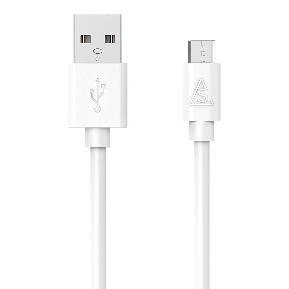 Smartline USB-A til Micro USB Kabel 1 m. - Hvid