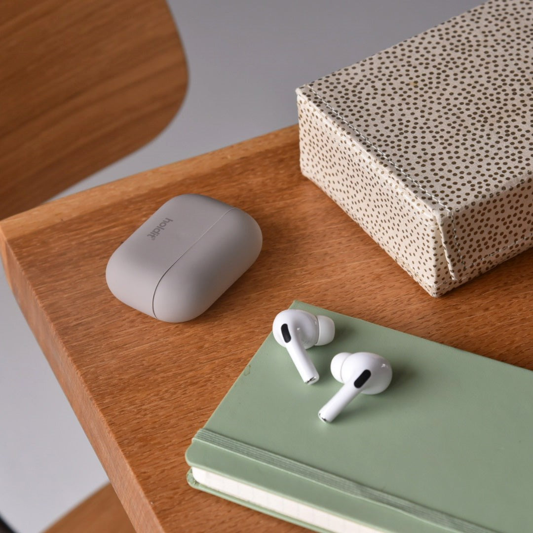 Holdit Nygård Silikone Cover Til AirPods Pro - Taupe