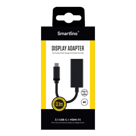 Smartline USB-C til HDMI 4K Adapter - Sort