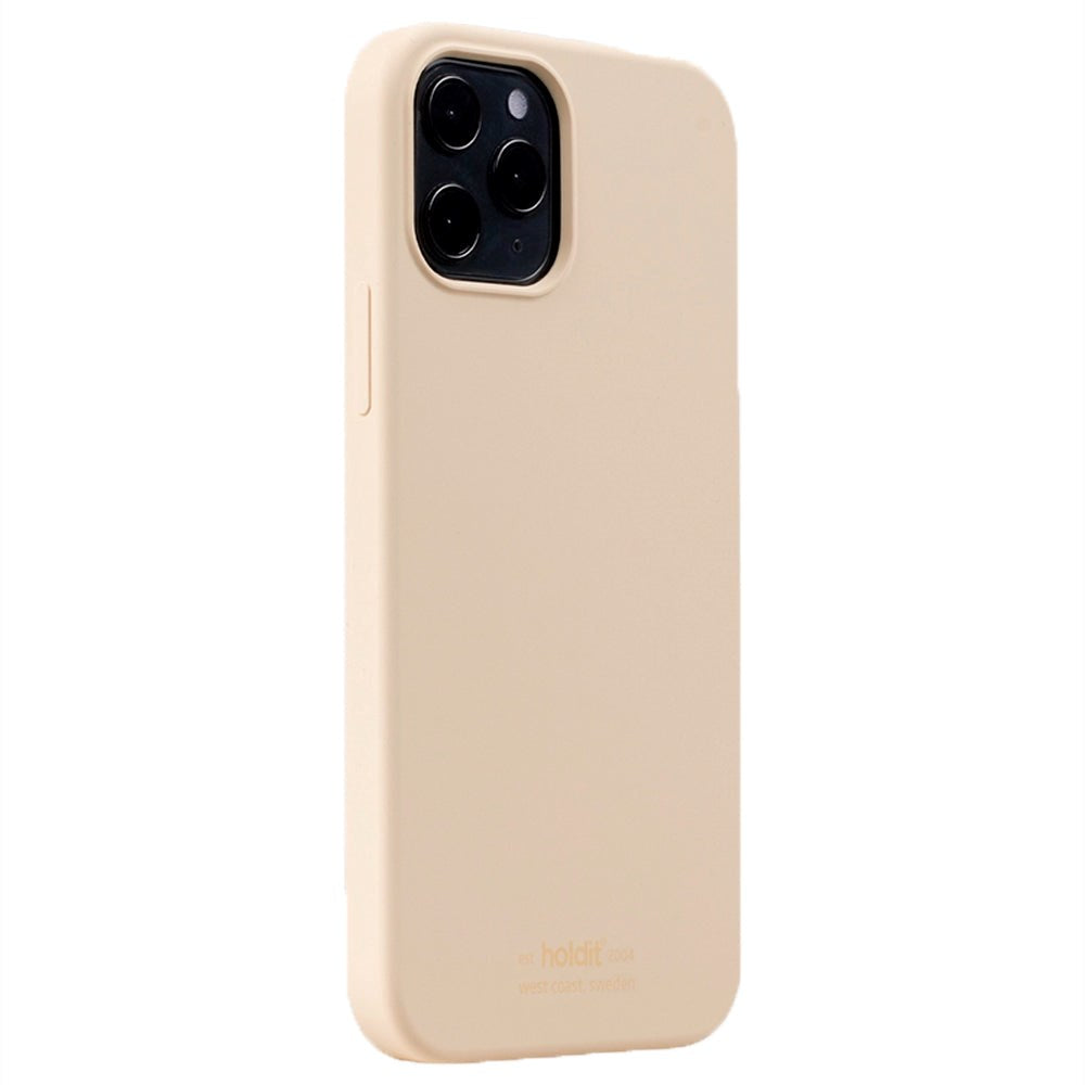 Holdit iPhone 12 / 12 Pro Soft Touch Silikone Cover - Beige