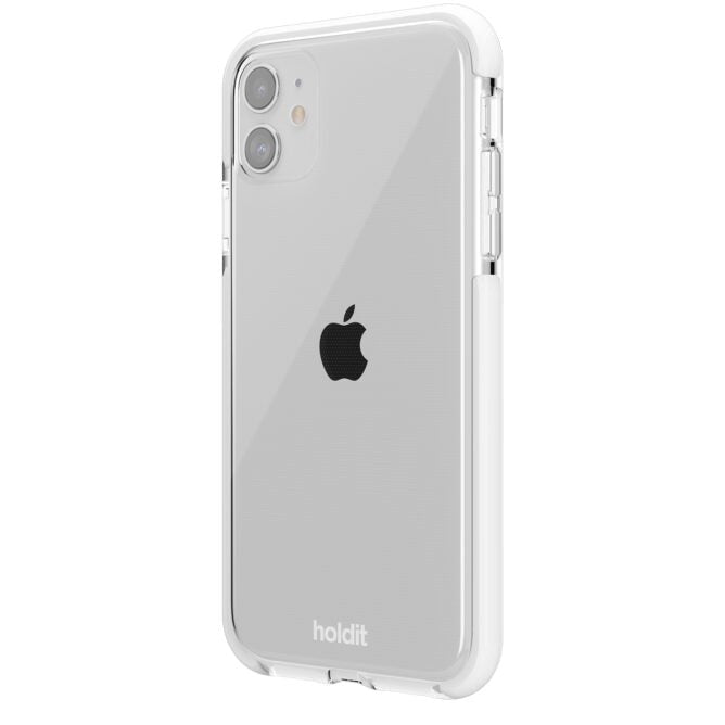 Holdit iPhone 11 Seethru Bagside Cover - Hvid