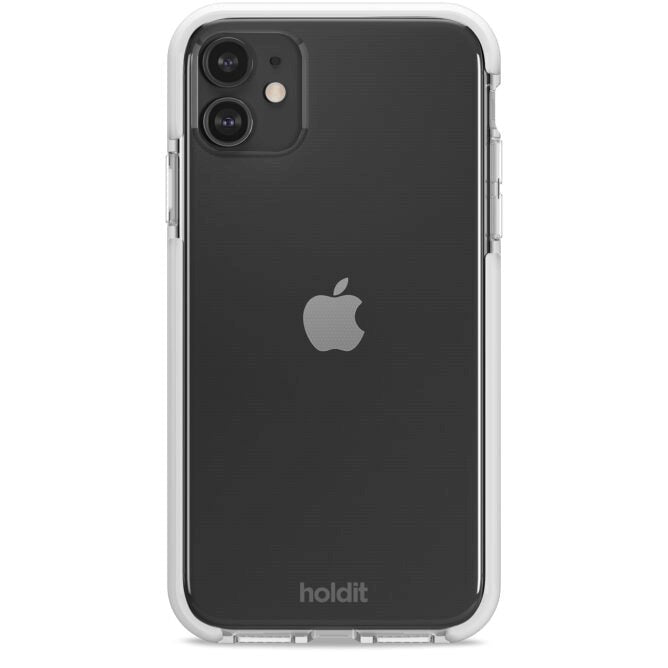 Holdit iPhone 11 Seethru Bagside Cover - Hvid