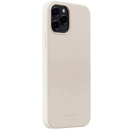 Holdit iPhone 12 / 12 Pro Soft Touch Silikone Cover - Light Beige