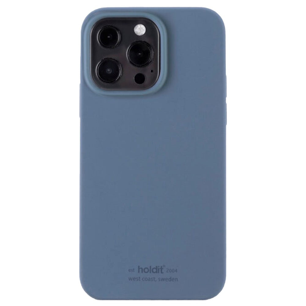 Holdit iPhone 13 Pro Soft Touch Silikone Cover - Pacific Blue