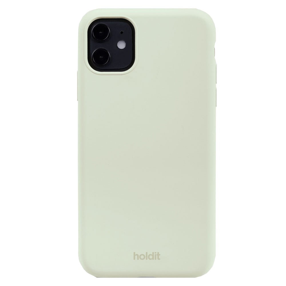 Holdit iPhone 11 Soft Touch Silikone Cover - White Moss