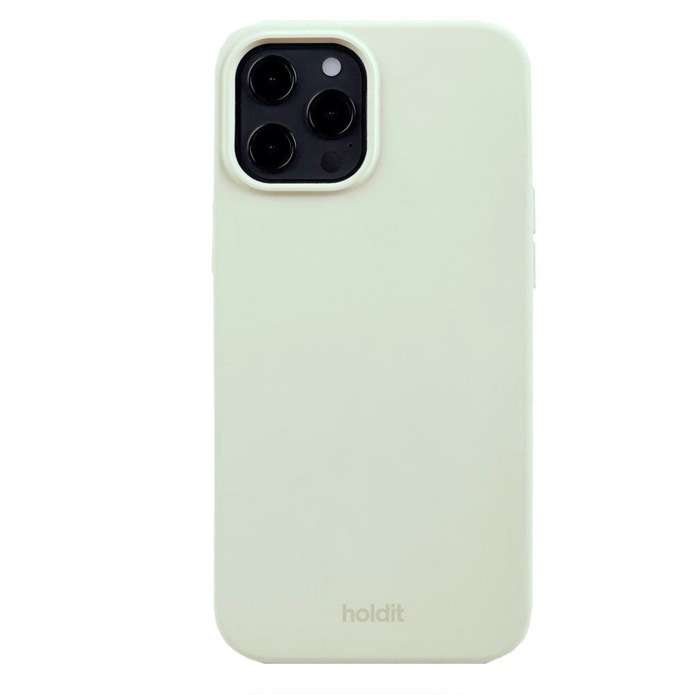 Holdit iPhone 12 / 12 Pro Soft Touch Silikone Cover - White Moss