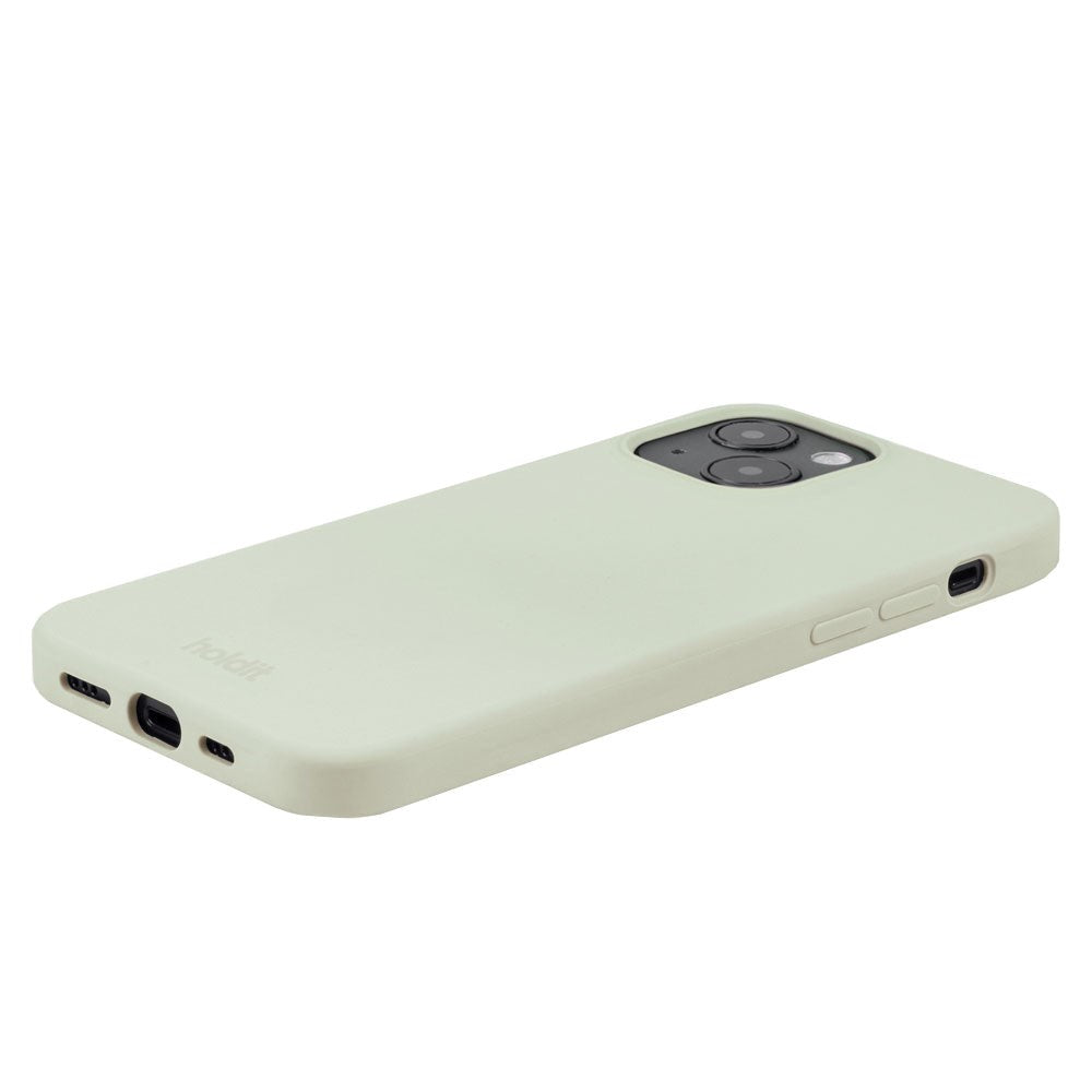 iPhone 14 / 13 Holdit Soft Touch Silikone Case - White Moss