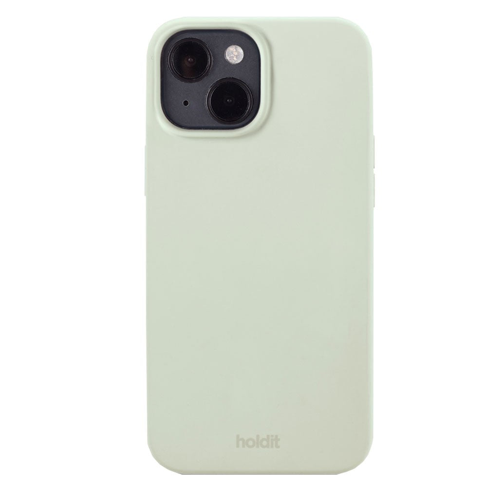 iPhone 14 / 13 Holdit Soft Touch Silikone Case - White Moss