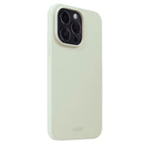 iPhone 14 Pro Holdit Soft Touch Silikone Case - White Moss