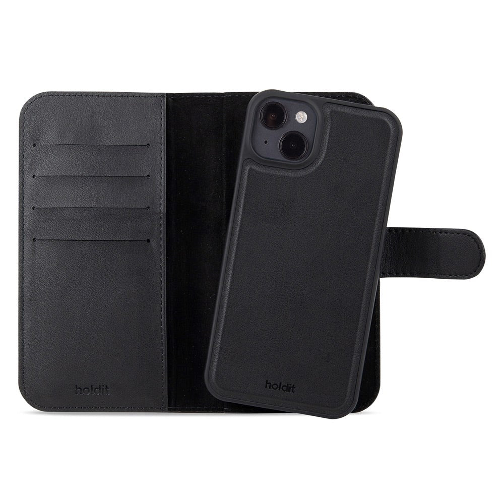 Holdit iPhone 15 Plus Wallet Case Magnet Plus - Flip Cover - Black