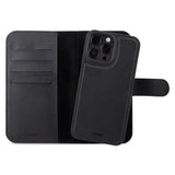 Holdit iPhone 15 Pro Max Wallet Case Magnet Plus - Flip Cover - Black