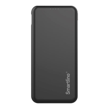 Smartline 22.5W Powerbank - 1 x USB-A (QC) & 2 x USB-C (PD) - 10000 mAh - Sort