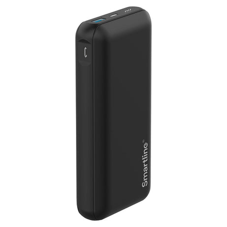 Smartline 22.5W Powerbank - 1 x USB-A (QC) & 1 x USB-C (PD) - 20000 mAh - Sort