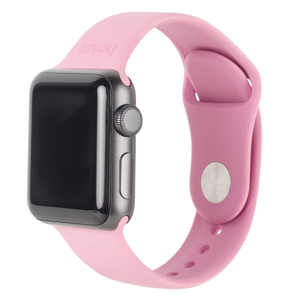 Apple Watch (42/44/SE/45/46/49mm) Holdit Silikone Urrem - Pink